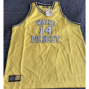 NWT Vintage Hardwood Legends MUGSY BOGUES NCAA Wake Forest #14 Jersey Stitched